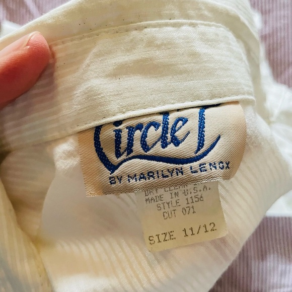 Vintage Button up Circle T Western Long Sleeve Top - Picture 3 of 12